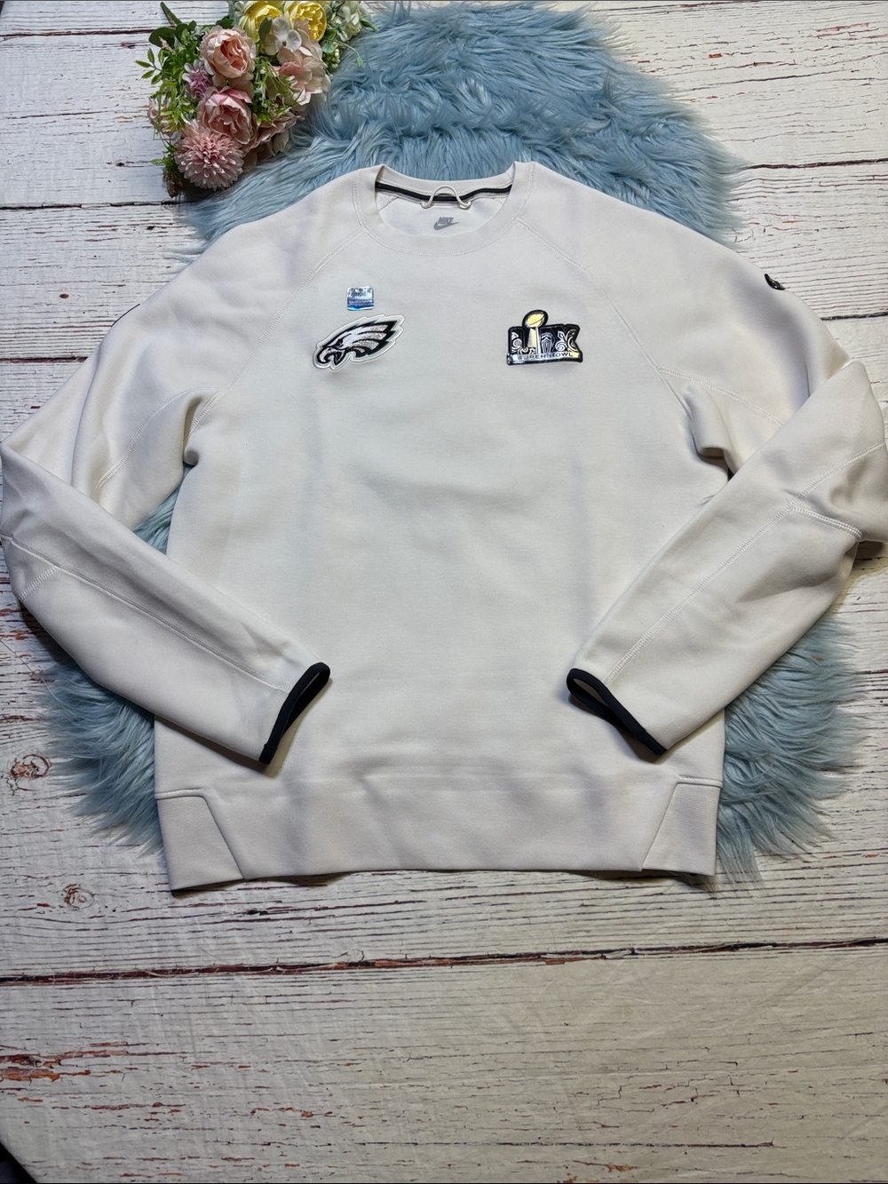 Nike Philadelphia Eagles Super Bowl 59 LIX Opening Night Fleece Sweatshirt sz S